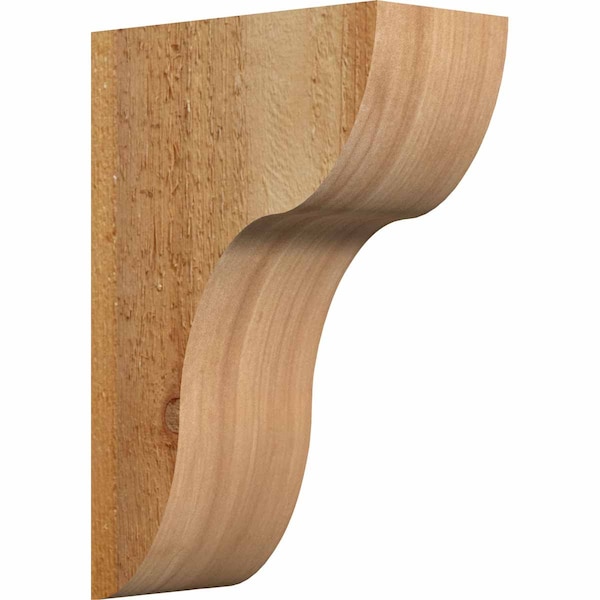 Ekena Millwork Carmel Rough Sawn Corbel, Western Red Cedar, 4"W x 8"D x 12"H COR04X08X12CAR00RWR - main